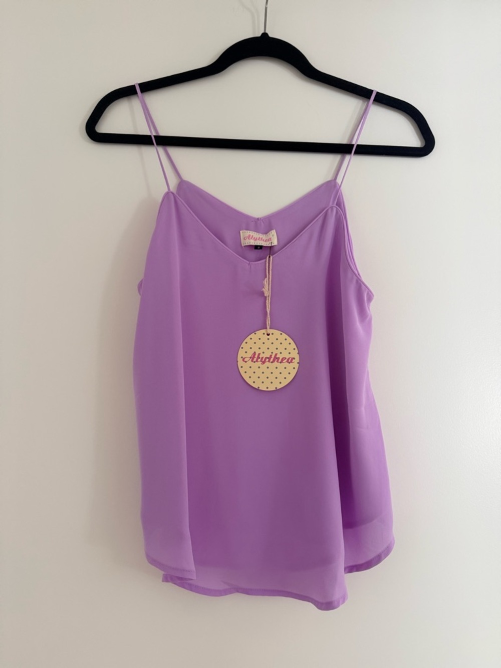 NWT Alythea Lilac Spaghetti Strap V-Neck tank top